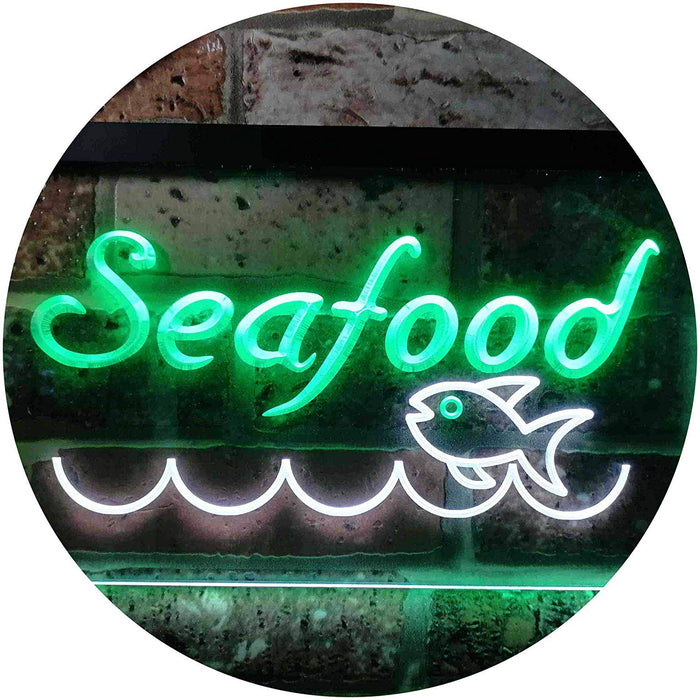 Fish Seafood Restaurant LED Light Sign - Way Up Gifts