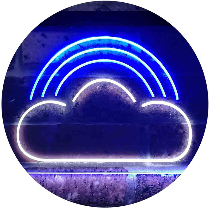 Rainbow Cloud Kids Room Decor LED Light Sign - Way Up Gifts