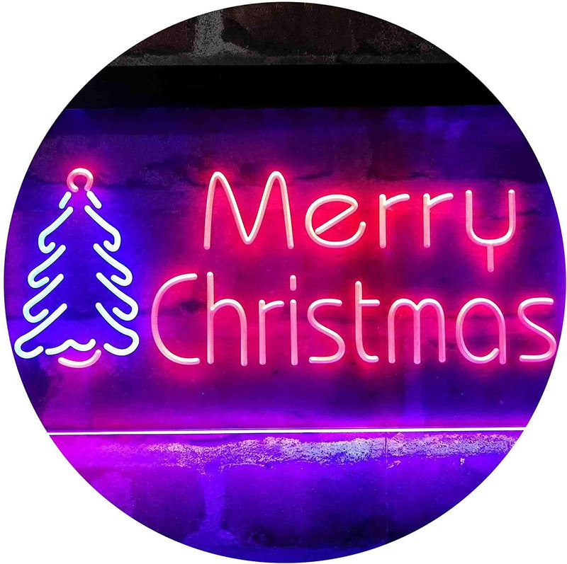 Merry Christmas Tree LED Light Sign - LED Gift Works