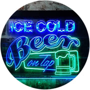 Ice Cold Beer On Tap LED Light Sign - LED Gift Works