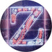 Family Name Letter Z Monogram Initial LED Light Sign - Way Up Gifts