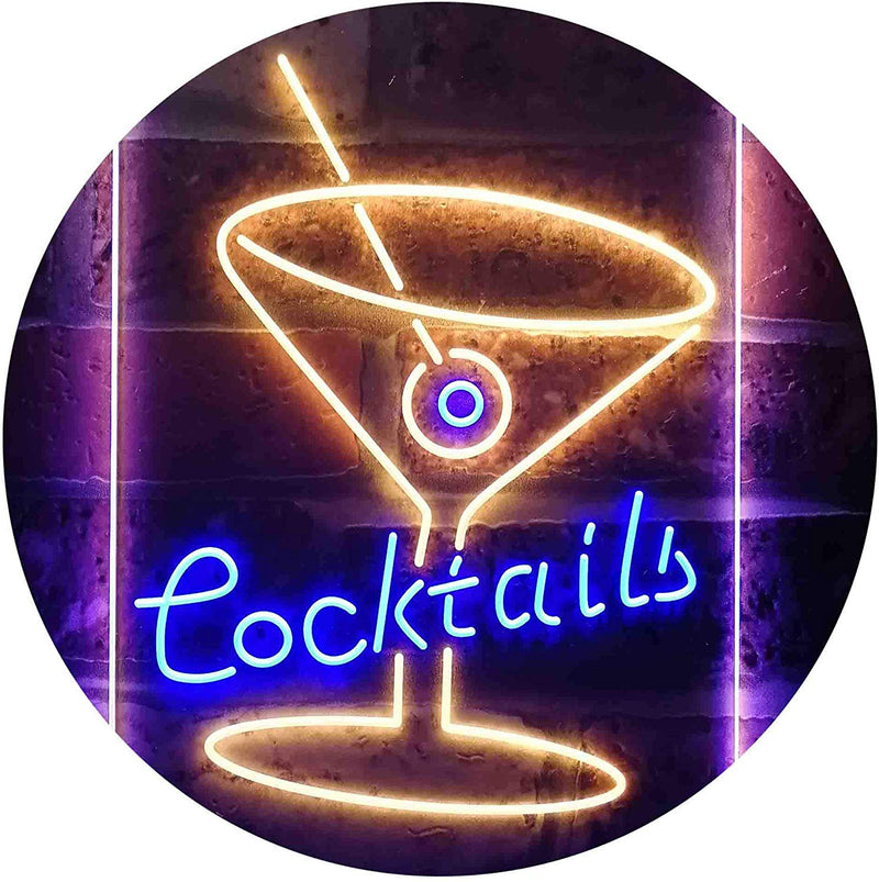 Cocktails LED Light Sign - LED Gift Works