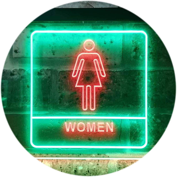 Women Bathroom Restroom LED Light Sign - Way Up Gifts