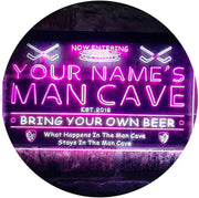 Personalized Sports Hockey Theme Man Cave LED Light Sign - LED Gift Works