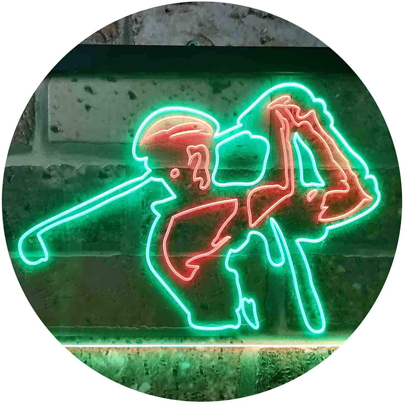 Golf Course Pro Shop Golf Player LED Light Sign - LED Gift Works