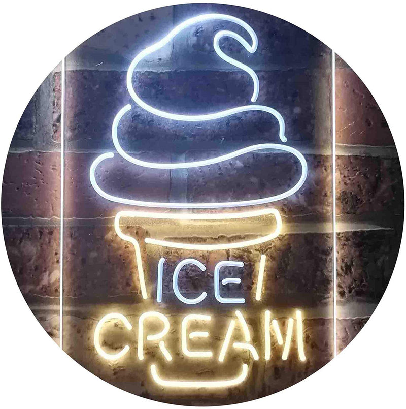 Ice Cream Cones LED Light Sign - LED Gift Works