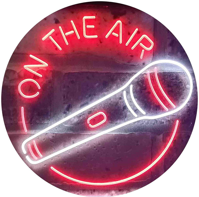 Microphone On The Air LED Light Sign - LED Gift Works
