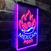 Hot Mexican Food LED Light Sign - LED Gift Works