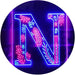 Family Name Letter N Monogram Initial LED Light Sign - Way Up Gifts