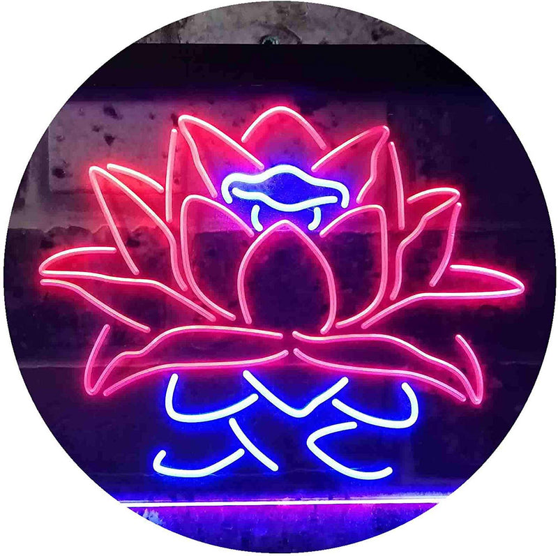 Lotus Flower LED Light Sign - LED Gift Works