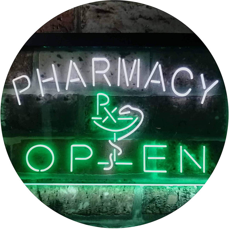 RX Pharmacy Open LED Light Sign - LED Gift Works