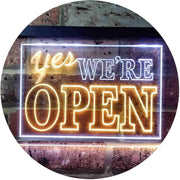 Yes We're Open LED Light Sign - LED Gift Works