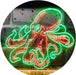 Sea Life Man Cave Ocean Decor Octopus LED Light Sign - Way Up Gifts