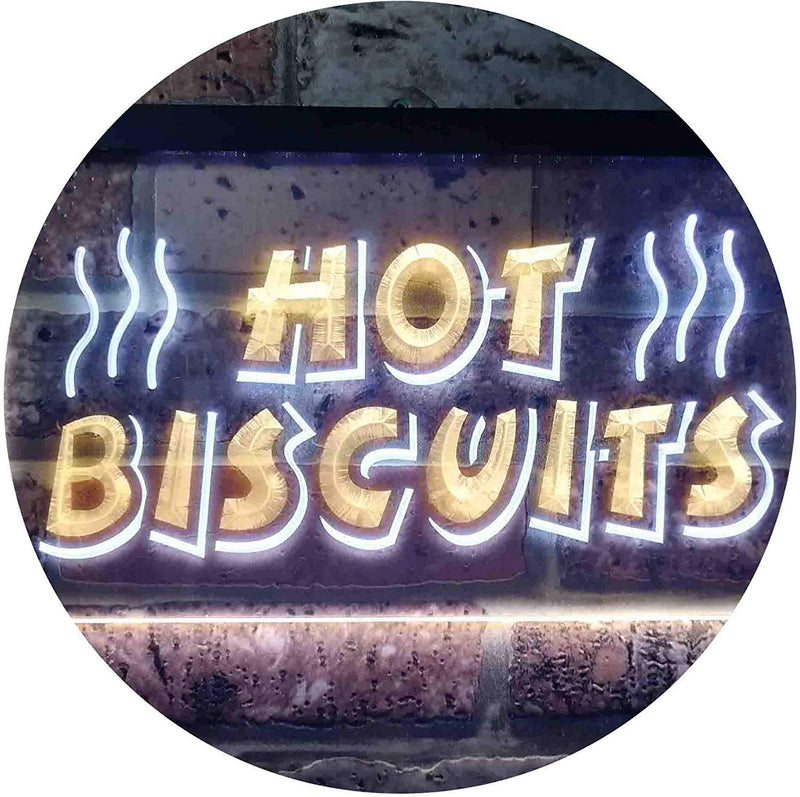 Hot Biscuits LED Light Sign - LED Gift Works