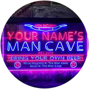 Personalized Western Theme Man Cave LED Light Sign - LED Gift Works