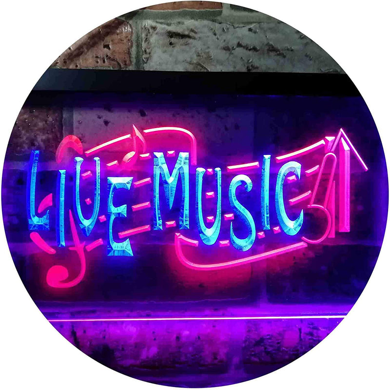 Live Music LED Light Sign - LED Gift Works