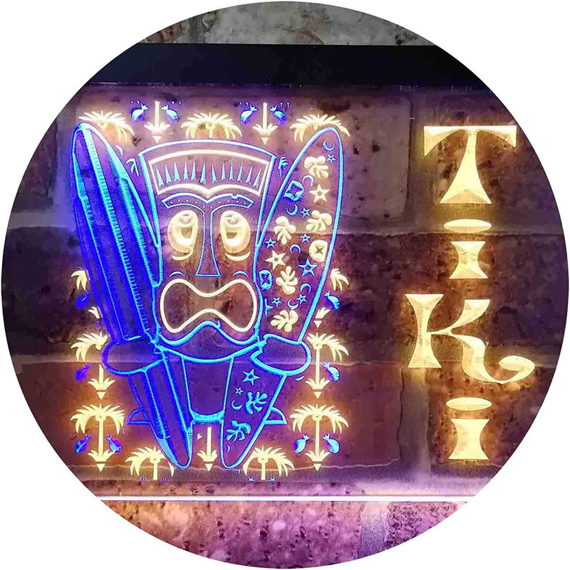 Surf Mask Man Tiki Bar LED Light Sign - LED Gift Works