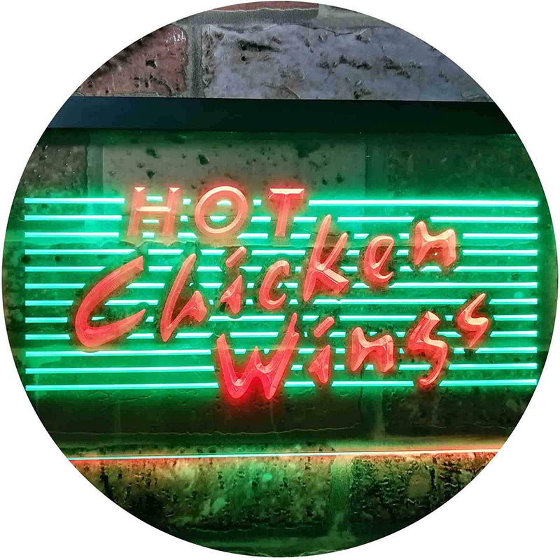 Hot Chicken Wings LED Light Sign - LED Gift Works