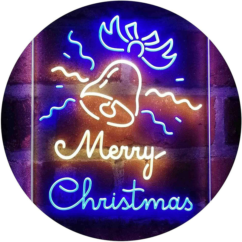 Merry Christmas Bell Decoration LED Light Sign - LED Gift Works