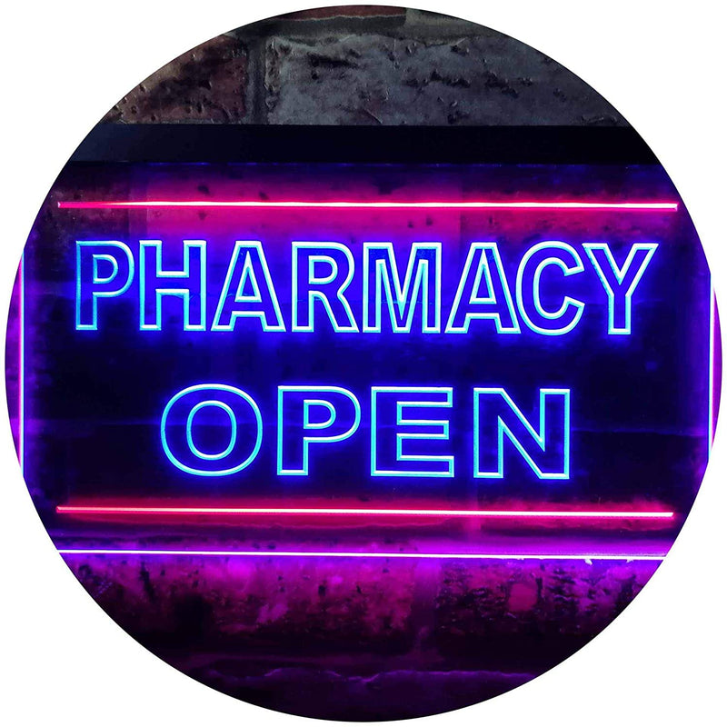 Pharmacy Open Shop LED Light Sign - LED Gift Works