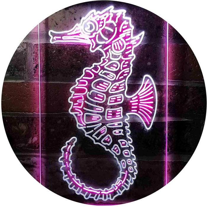 Ocean Decor Beach Seahorse LED Light Sign - Way Up Gifts