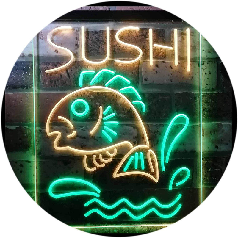 Fish Sushi LED Light Sign - LED Gift Works