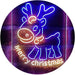 Merry Christmas Reindeer LED Light Sign - Way Up Gifts