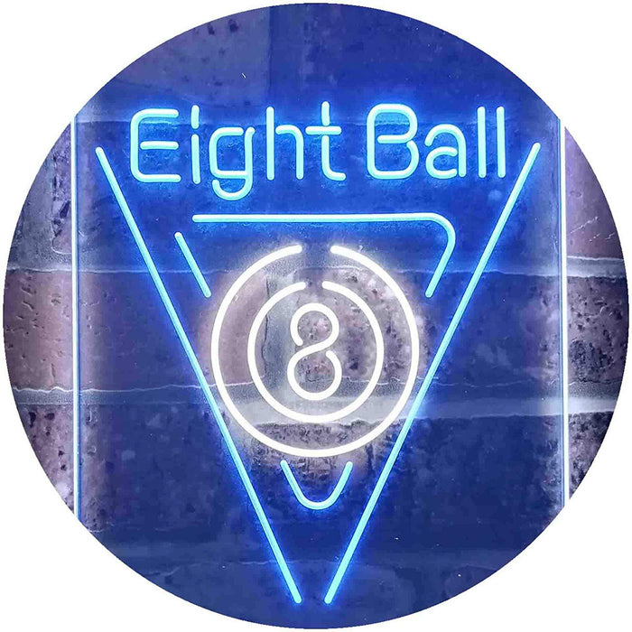 Eight Ball Pool Billiards LED Light Sign - Way Up Gifts