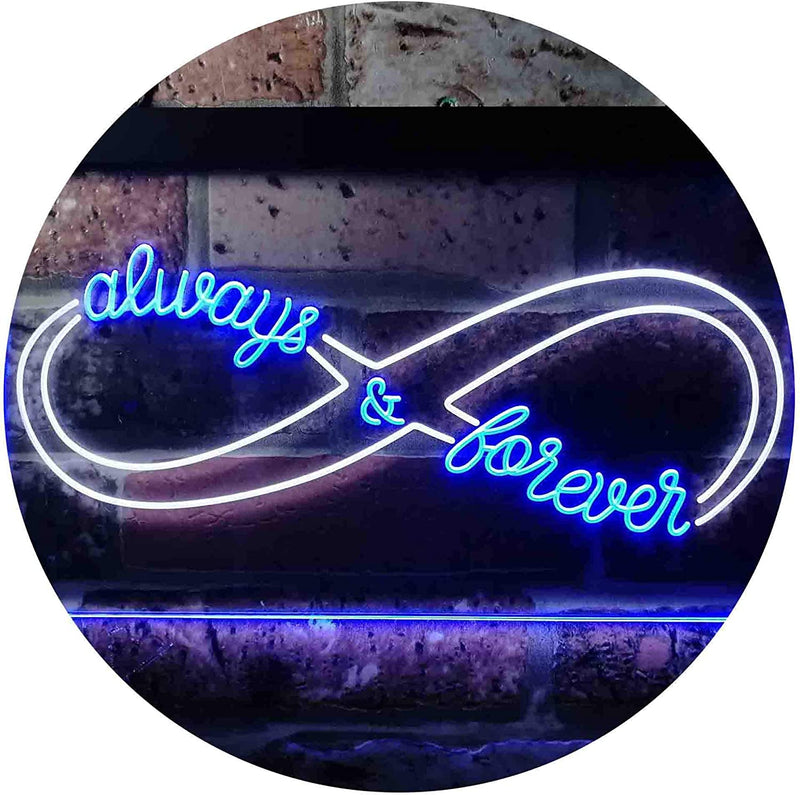 Love Infinity Always & Forever LED Light Sign - LED Gift Works