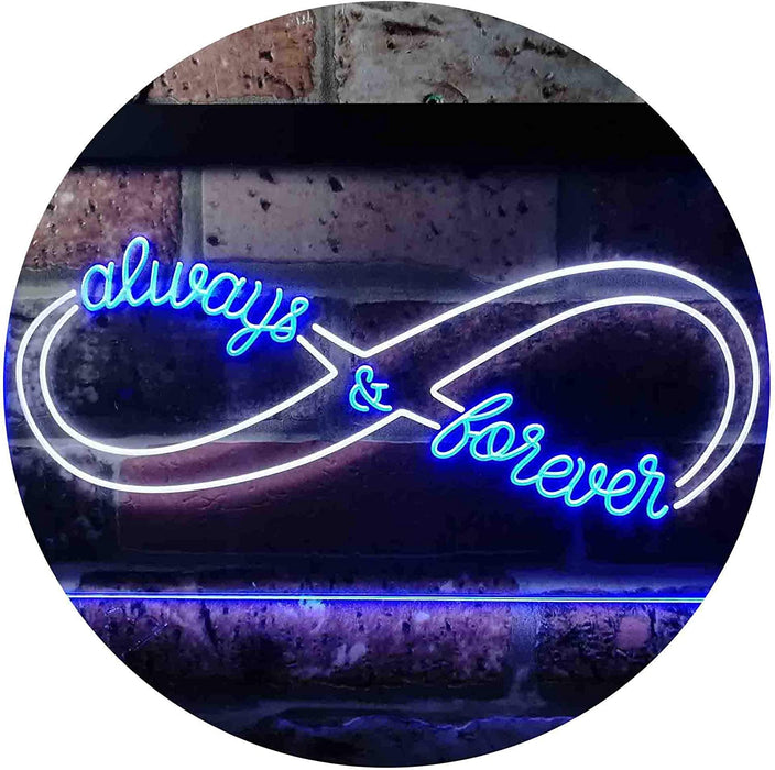 Love Infinity Always & Forever LED Light Sign - Way Up Gifts