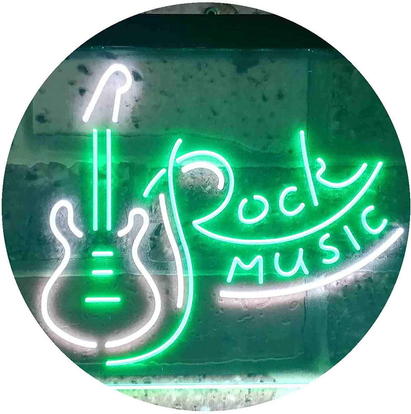 Guitar Rock Music LED Light Sign - LED Gift Works