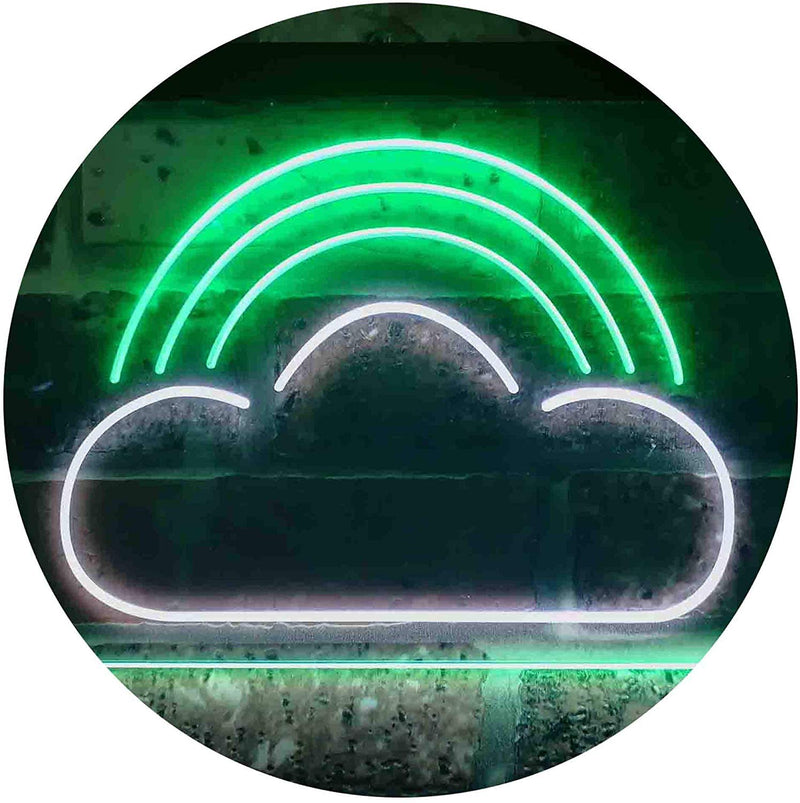 Rainbow Cloud Kids Room Decor LED Light Sign - LED Gift Works