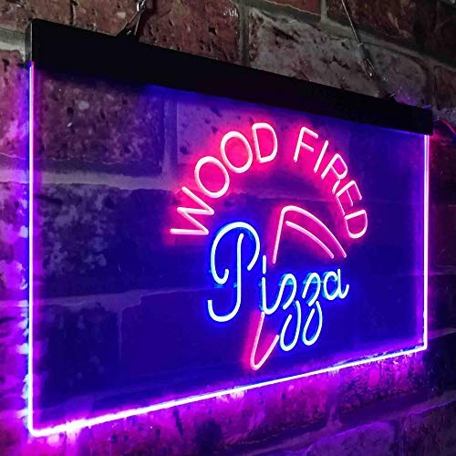Wood Fired Pizza LED Light Sign - LED Gift Works