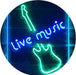 Guitar Live Music LED Light Sign - Way Up Gifts