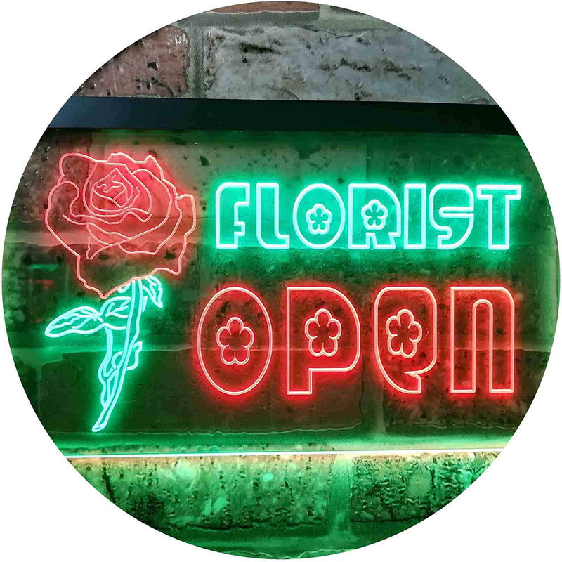 Flower Shop Florist Open LED Light Sign - LED Gift Works
