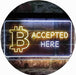 Bitcoin Accepted Here LED Light Sign - Way Up Gifts