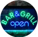 Bar & Grill Restaurant Open LED Light Sign - Way Up Gifts