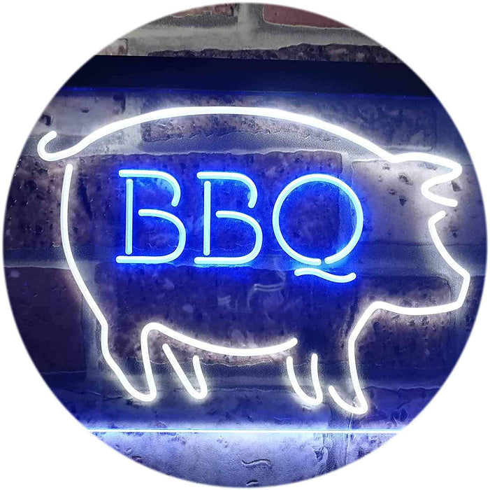 Pork Pig BBQ LED Light Sign - Way Up Gifts