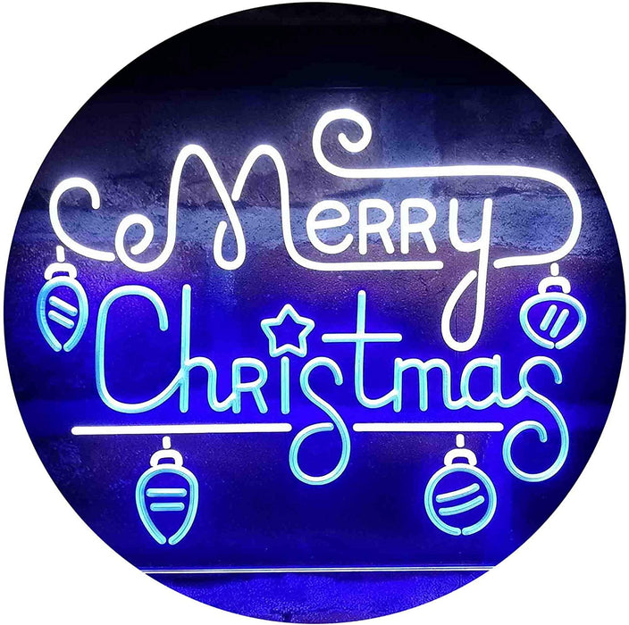 Merry Christmas Bulbs LED Light Sign - Way Up Gifts