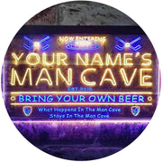 Personalized Sports Hockey Theme Man Cave LED Light Sign - LED Gift Works