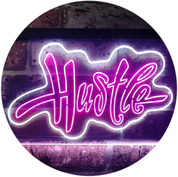 Graffiti Hustle LED Light Sign - Way Up Gifts
