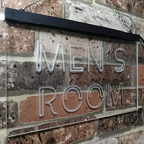 Bathroom Restroom Men's Room LED Light Sign - Way Up Gifts