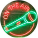 Microphone On The Air LED Light Sign - Way Up Gifts