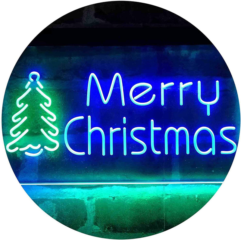 Merry Christmas Tree LED Light Sign - LED Gift Works