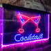 Cocktail Glasses Bar LED Light Sign - Way Up Gifts