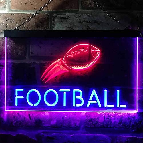 Man Cave Football LED Light Sign - Way Up Gifts