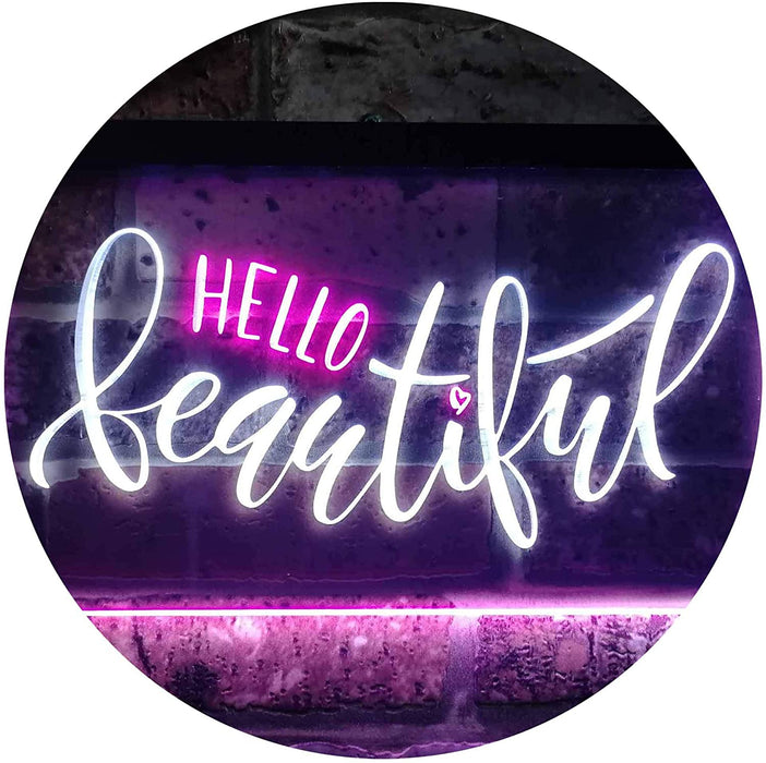 Hello Beautiful LED Light Sign - Way Up Gifts