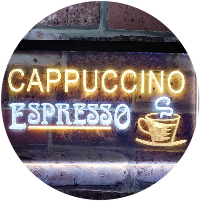 Coffee Cappuccino Espresso LED Light Sign - Way Up Gifts