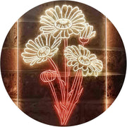 Daisy Flowers LED Light Sign - LED Gift Works
