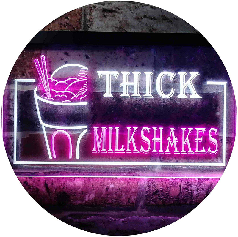 Thick Milkshakes LED Light Sign - LED Gift Works